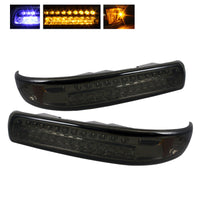 xTune Chevy Silverado 99-02 LED Amber Bumper Lights Smoke CBL-CS99-LED-SM - Burkken Auto Parts