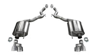 Corsa 2018-2023 Ford Mustang GT Convertible Sport Axle-Back Exhaust w/ 4in Tips - Burkken Auto Parts