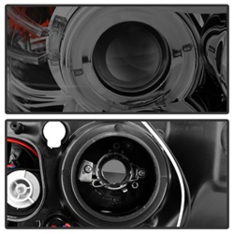 Spyder BMW E90 3-Series 06-08 (4 dr) Proj LED Halo Amber Reflctr Rplc Bulb Smke PRO-YD-BMWE9005-AM-S - Burkken Auto Parts