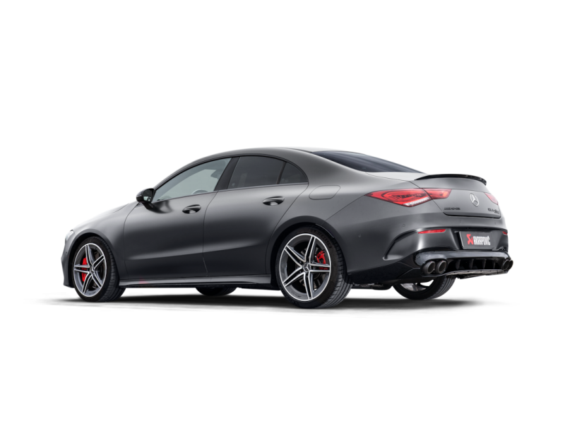 Akrapovic 2024+ Mercedes-AMG CLA 45 / CLA 45 S (C118/x118) Evo Line Cat Back (Titanium) w/ CF Tips - Burkken Auto Parts