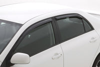 AVS 09-13 Toyota Corolla Ventvisor In-Channel Front & Rear Window Deflectors 4pc - Smoke - Burkken Auto Parts