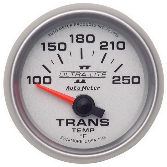 Autometer Ultra-Lite II 52mm 100-250 Deg F Short Sweep Electric Transmission Temperature Gauge - Burkken Auto Parts