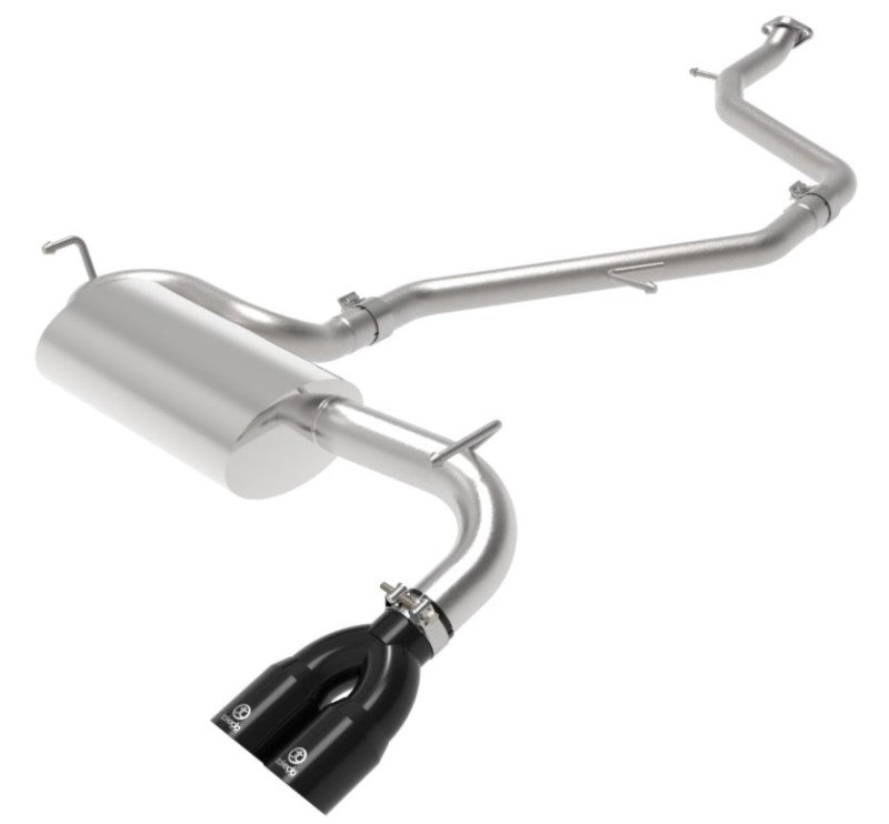 aFe Takeda 18-21 Toyota C-HR 2.0L 2.5in 304 Stainless Steel Cat-Back Exhaust w/ Black Tip - Burkken Auto Parts