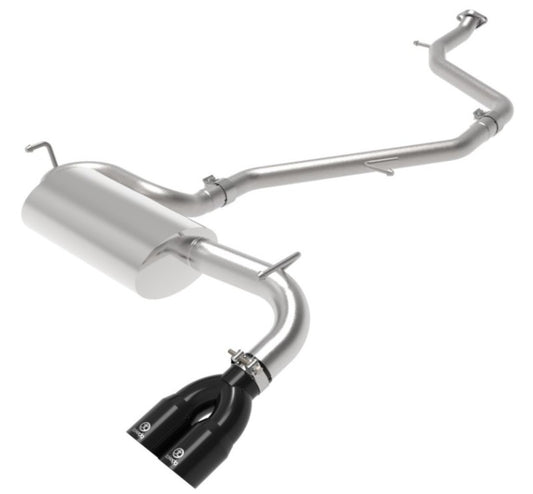 aFe Takeda 18-21 Toyota C-HR 2.0L 2.5in 304 Stainless Steel Cat-Back Exhaust w/ Black Tip - Burkken Auto Parts