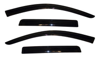 AVS 11-18 Mitsubishi Outlander (Excl. Sport) Ventvisor Outside Mount Window Deflectors 4pc - Smoke - Burkken Auto Parts