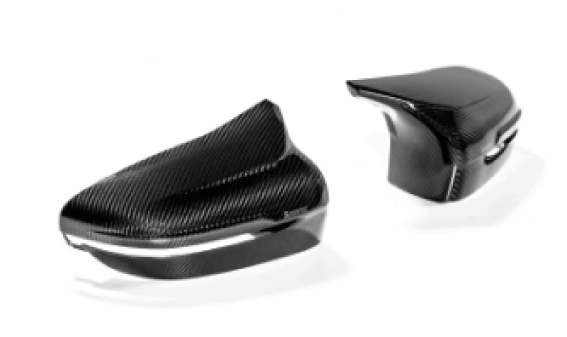 Akrapovic 2018+ BMW M5 (F90) / 2020 BMW M8 (F91/F92) Carbon Fiber Mirror Cap Set - High Gloss - Burkken Auto Parts