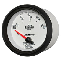 AutoMeter Gauge Fuel Level 2-5/8in. 0 Ohm(e) to 90 Ohm(f) Elec Phantom II - Burkken Auto Parts