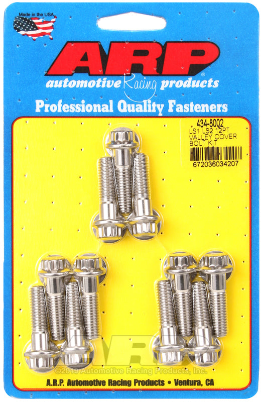 ARP LS1 LS2 SS 12pt Valley Cover Bolt Kit - Burkken Auto Parts