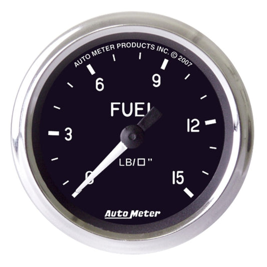 Autometer Cobra 2 inch 0-15 PSI w/ ISO Fuel Pressure Gauge - Burkken Auto Parts