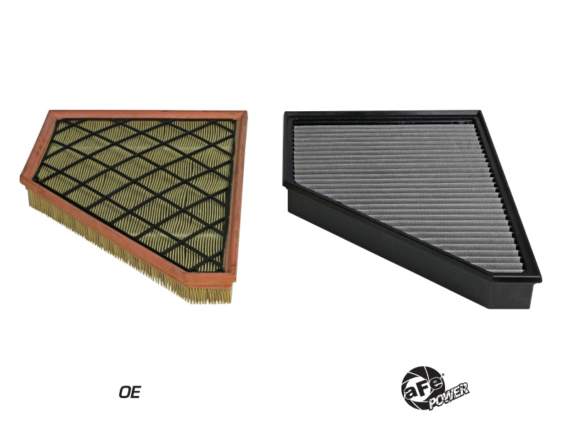 aFe 17-23 GMC Acadia V6 3.6L  / 17-24 Cadillac XT5 V6 3.6L Magnum FLOW Pro DRY S Air Filter - Burkken Auto Parts