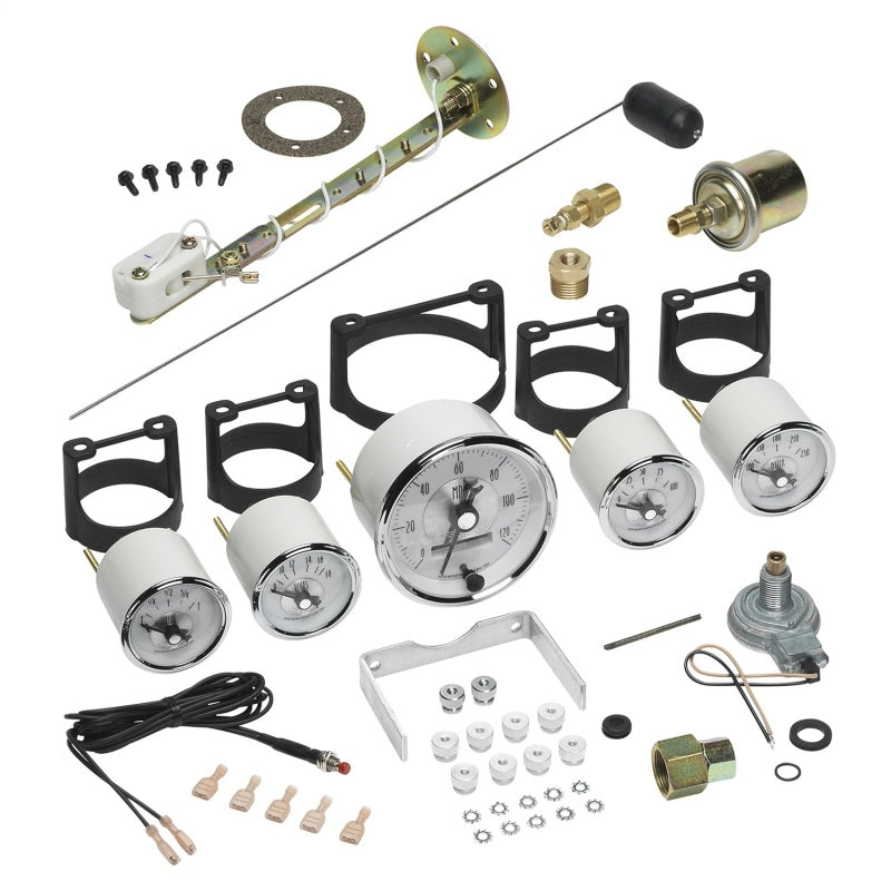 Autometer Prestige Series Pearl 5 Piece Gauge Kit - Burkken Auto Parts