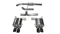 Corsa 2015-2021 Subaru WRX Cat Back Exhaust Black Quad 3.5in Tips *Sport* - Burkken Auto Parts
