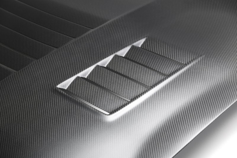 Anderson Composites 15-19 Ford Mustang Shelby GT350 Type-CR Double Sided Carbon Fiber Hood - Burkken Auto Parts
