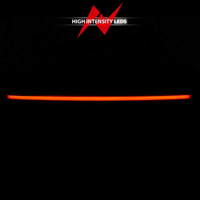 ANZO 2007-2014 Chevrolet Suburban 1500 LED 3rd Brake Light Black Housing Smoke Lens w/ Spoiler 1pc - Burkken Auto Parts