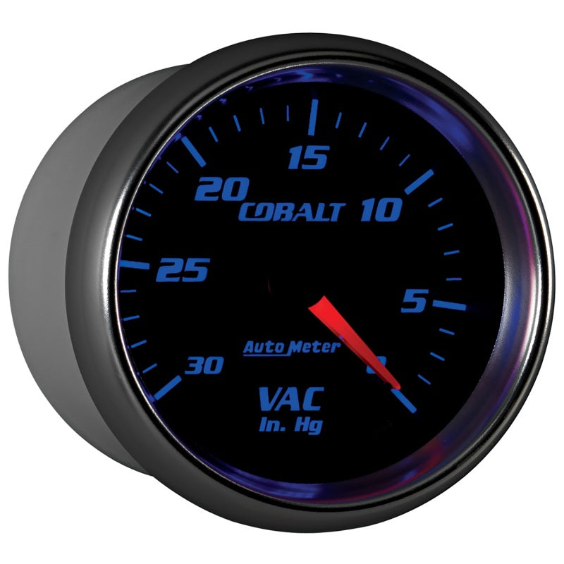 Autometer Cobalt 2-5/8in. / 0-30 IN HG / Mechanical Vacuum Gauge - Burkken Auto Parts
