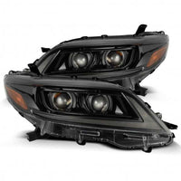 AlphaRex 11-21 Toyota Sienna PRO-Series Proj Headlights Plank Style Alpha Black w/Seq Signal/DRL - Burkken Auto Parts