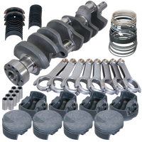 Eagle Chevy 454 4.250in Crank 6.385in H-Beam -3cc Flat Top 4.350in Pistons Balanced Assembly - Burkken Auto Parts