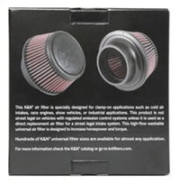 K&N Universal Round Clamp-On Air Filter 3in Flange ID x 6in Base OD x 4.625in Top OD x 3in Height - Burkken Auto Parts