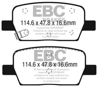 EBC 2016+ Cadillac CT6 2.0L Turbo Greenstuff Rear Brake Pads - Burkken Auto Parts