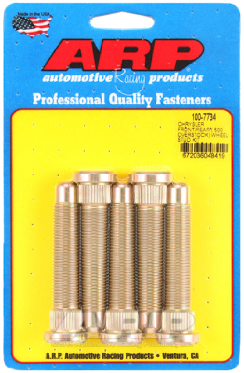 ARP Chrysler Front/Rear M14 .500in Over Stock Length Wheel Stud Kit - Burkken Auto Parts