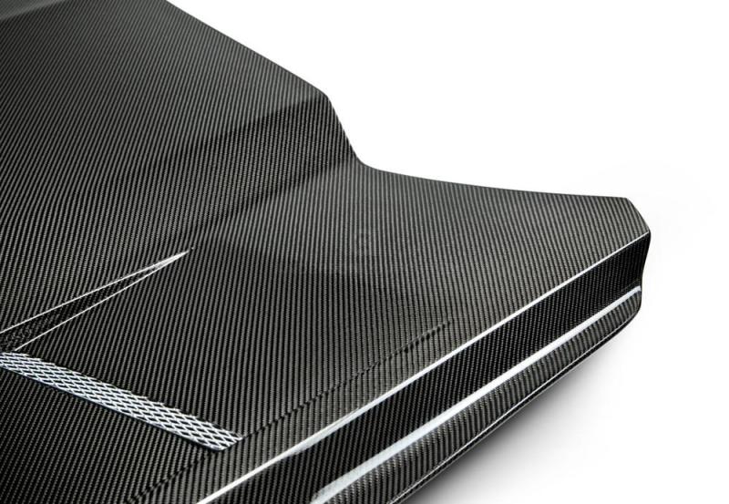 Anderson Composites 15-17 Ford Mustang (Excl. GT350/GT350R) Heat Extractor Double Sided Hood - Burkken Auto Parts