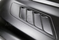 Anderson Composites 15-16 Ford Mustang (Excl. GT350/GT350R) Ram Air Fiberglass Hood - Burkken Auto Parts