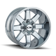 ION 141 20x9 / 8x165.1 BP / 0mm Offset / 130.8mm Hub Chrome Wheel