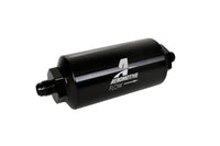 Aeromotive In-Line Filter - (AN-6 Male) 10 Micron Microglass Element Bright Dip Black Finish - Burkken Auto Parts