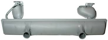 JP Group Dansk Euro-Made Stock Replacement Muffler Type 1, 40HP/1200cc (P/N: 111 251 051H)