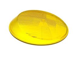 Porsche H4 Asymmetrical Amber Headlight Lens (65-89) 911-631-927-03-OEM | Classic OEM Style Lighting