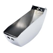 Porsche Rear Bumper Guard Overrider without Rubber Pad (65 to 73) 901-505-033-22 | Classic Body Protection Component