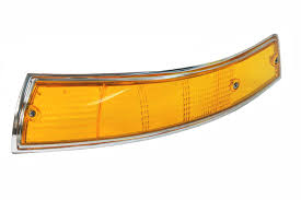 Porsche Left Side Turn Signal Lens, US Chrome Trim (69-73) 901-631-903-04-OEM | Classic OEM Style Lighting