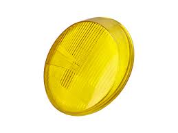 Porsche H4 Asymmetrical Amber Headlight Lens (65-89) 911-631-927-03-OEM | Classic OEM Style Lighting