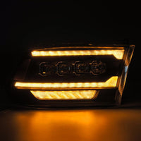 AlphaRex 09-18 Dodge Ram 2500 NOVA LED Proj Headlights Plank Style Design Black w/ Activation Light - Burkken Auto Parts