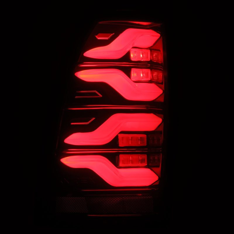AlphaRex 05-15 Toyota Tacoma LUXX LED Taillights Blk/Red w/Activ Light/Seq Signal - Burkken Auto Parts