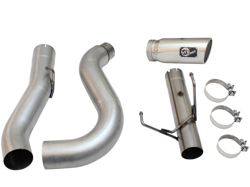 aFe MACHForce XP Exhaust Large Bore 5in DPF-Back Alu. 13-15 Dodge Trucks L6-6.7L (td) *Polish Tip - Burkken Auto Parts