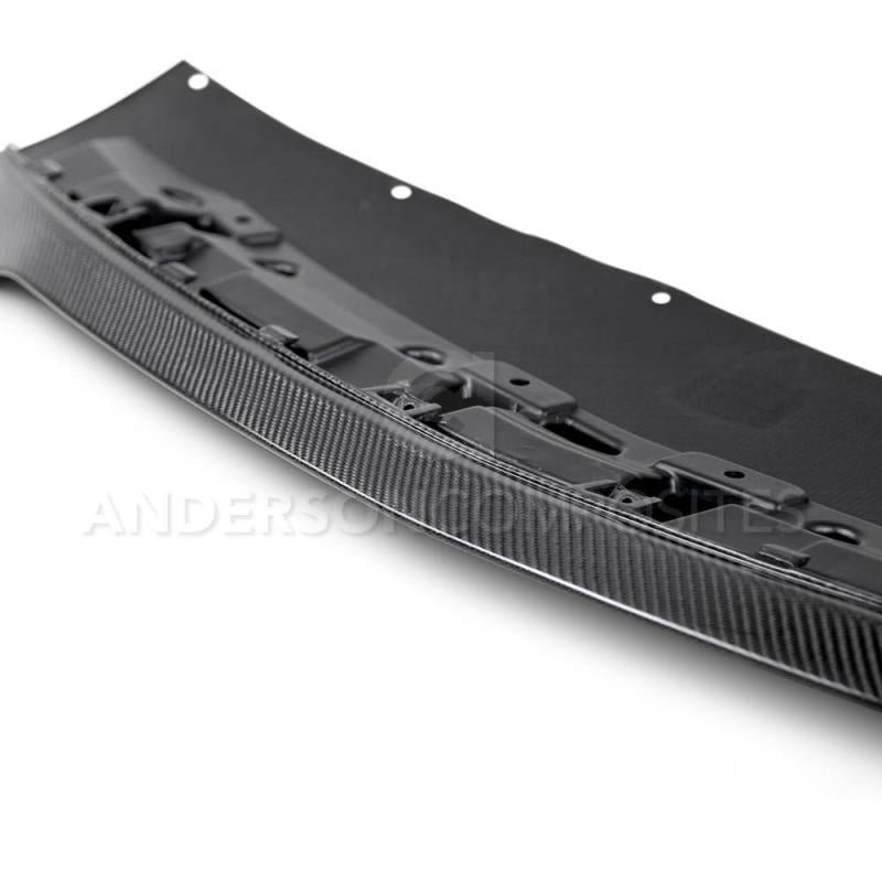 Anderson Composites 2015-2017 Ford Mustang Shelby GT350 Carbon Fiber Front Splitter (3 PC) - Burkken Auto Parts