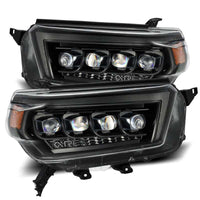 AlphaRex 10-13 Toyota 4Runner NOVA LED Proj Headlights Plank Style Alpha Black w/Seq Signal/DRL - Burkken Auto Parts