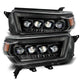 AlphaRex 10-13 Toyota 4Runner NOVA LED Proj Headlights Plank Style Alpha Black w/Seq Signal/DRL - Burkken Auto Parts