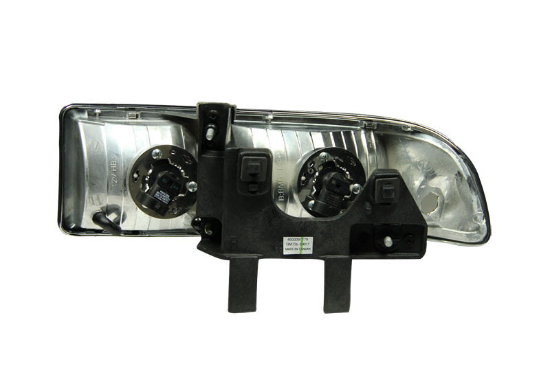 ANZO 1998-2005 Chevrolet S-10 Crystal Headlights Chrome - Burkken Auto Parts