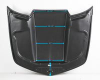 Anderson Composites 10-15 Chevrolet Camaro Type-COPO 3in Cowl Hood - Fiberglass - Burkken Auto Parts