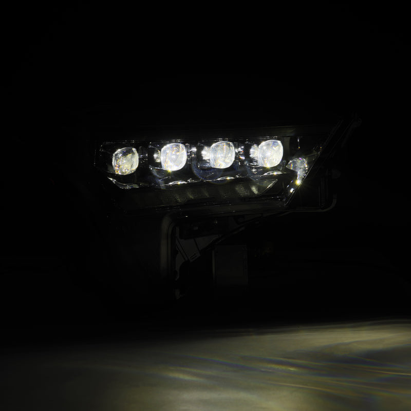AlphaRex 22-23 Toyota Tundra NOVA-Series Headlights Alpha-Black w/Amber DRL - Req 810029 OR 810030 - Burkken Auto Parts