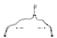 Corsa 2021-2025 Ford F-150 Regular Cab/ 8in Bed 5.0L V8 Sport Cat-Back Dual Rear Exit-Polished - Burkken Auto Parts