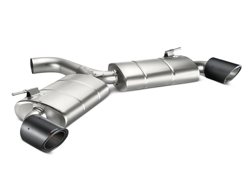 Akrapovic 13-17 Volkswagen Golf GTI (VII) Slip-On Line (Titanium) w/ Carbon Tips - Burkken Auto Parts