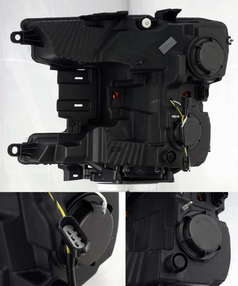 AlphaRex 18-19 Ford F-150 PRO-Series Proj Headlights Plank Style Gloss Blk w/Activ Light/Seq Signal - Burkken Auto Parts