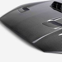 Anderson Composites 21-23 Ford Mustang Mach 1 Type-SK Double-Sided Carbon Fiber Hood - Burkken Auto Parts
