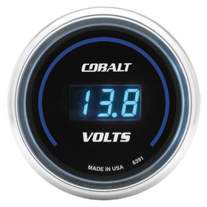 Autometer Cobalt 52mm Digital Voltmeter 8-19 Volts Gauge - Burkken Auto Parts