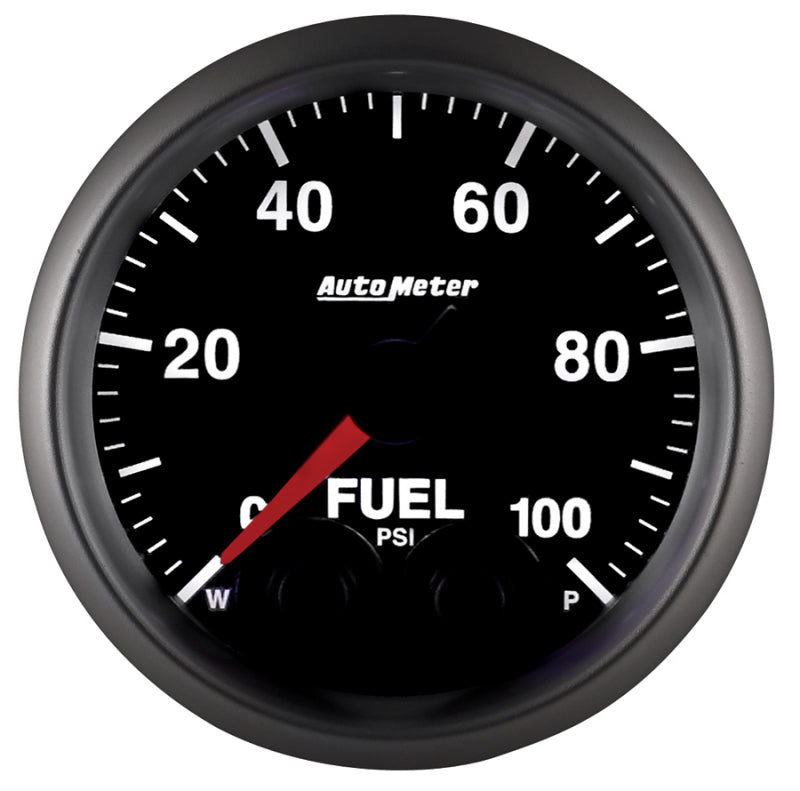 Autometer Elite 52mm 0-100 PSI Fuel Pressure Peak & Warn w/ Electronic Control Gauge - Burkken Auto Parts