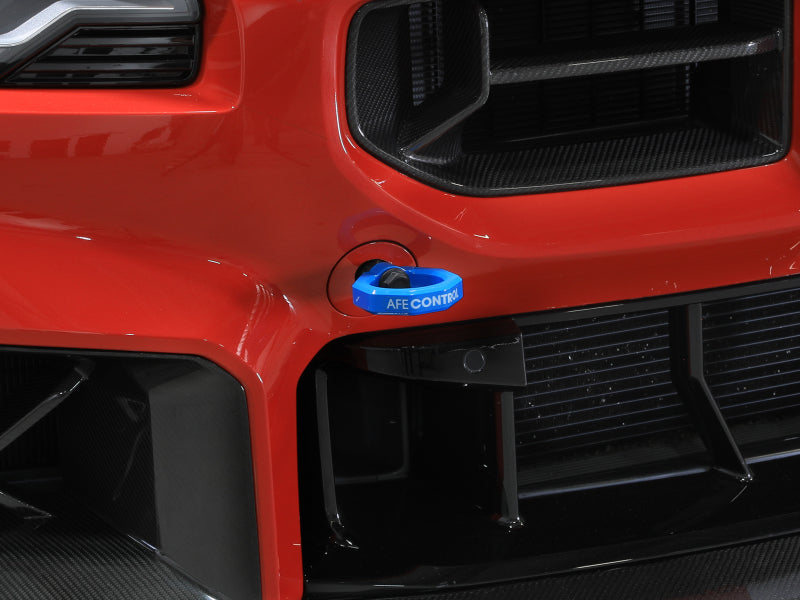 aFe 23-25 BMW M2 (G87) CONTROL Front / Rear Tow Hook - Blue - Burkken Auto Parts