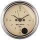 Autometer 2-1/16 inch 12 Hour Analog Antique Beige Clock - Burkken Auto Parts